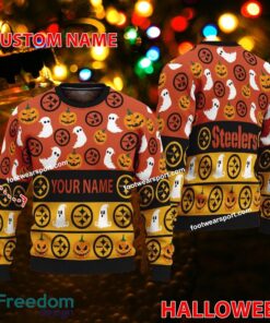 Pittsburgh Steelers Personalized Logo Pattern Knitted Christmas 3D Sweater For Fans