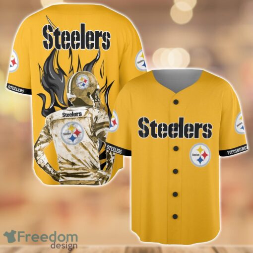 Pittsburgh Steelers Wave Player Baseball Jersey Shirt For Team Product Photo 1