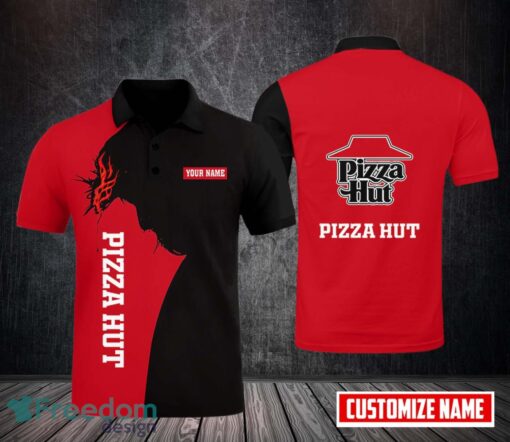 Pizza Hut 3D Polo Shirt Golf Lover Gift Custom Name Product Photo 1