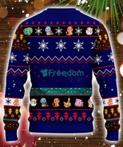 Pokemon Ugly Christmas Sweater Tree Blue 2 Amazing Gift Idea Christmas Gift Product Photo 2