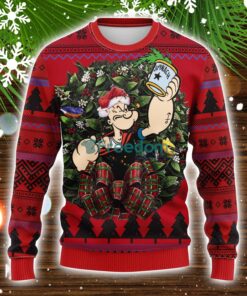 Popeye Holding Spinach Can Noel Mc Ugly Christmas Sweater Christmas Gift