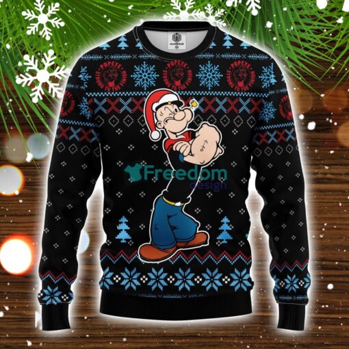 Popeye Strong Ugly Christmas Sweater Amazing Gift Idea Christmas Gift Product Photo 1