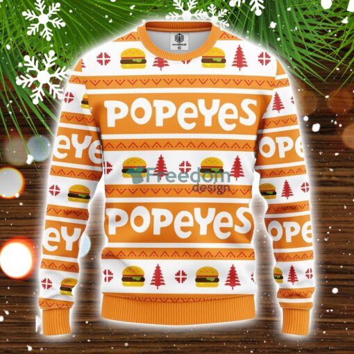 Popeyes Ugly Christmas Sweater Amazing Gift Idea Christmas Gift Product Photo 1