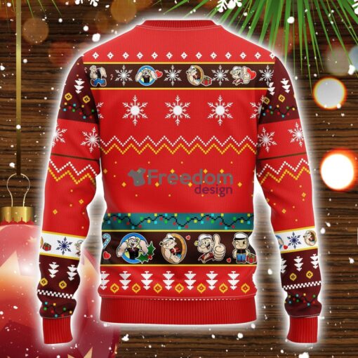 Popeyes Ugly Christmas Sweater Red 1 Amazing Gift Idea Christmas Gift Product Photo 2