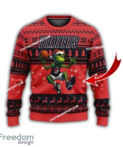 Portland Trail Blazers Player Grinch Ugly Christmas Sweater Gift Holidays Portland Trail Blazers Player Grinch Ugly Christmas Sweater Gift Holidays