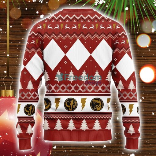 Power Ranger Red Ugly Christmas Sweater Amazing Gift Idea Christmas Gift Product Photo 2