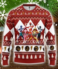 Power Ranger Red Ugly Christmas Sweater Amazing Gift Idea Christmas Gift Product Photo 1