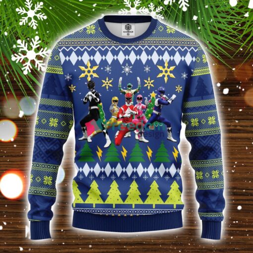 Power Rangers Ugly Christmas Sweater Amazing Gift Idea Christmas Gift Product Photo 1