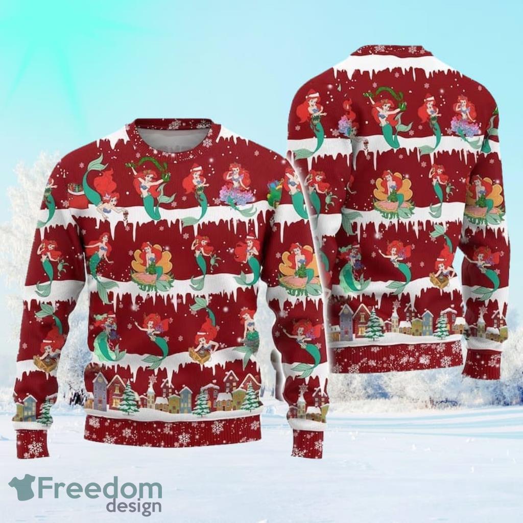 Princess Ariel Xmas Sweater, The Little Mermaid Sweater image Princess Ariel Xmas Sweater, The Little Mermaid Sweater Product Photo 1