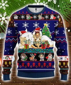 Princess Mononoke Ugly Christmas Sweater Blue 1 Amazing Gift Idea Christmas Gift