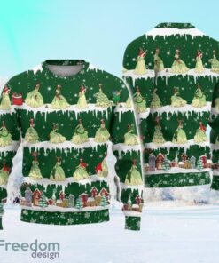 Princess Tiana Xmas Sweater, Disney Tiana Christmas Sweater