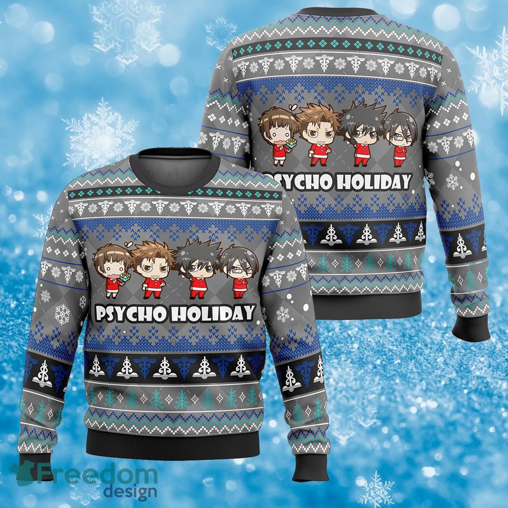 Psycho Holiday Psycho Pass Ugly Christmas Sweater Gift For Adult - Psycho Holiday Psycho Pass Ugly Christmas Sweater Gift For Adult