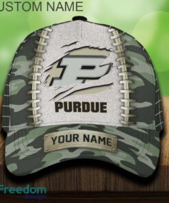 Purdue Boilermakers 3D Hat And Cap Beach Design Camo Green For Fans Gift Custom Name