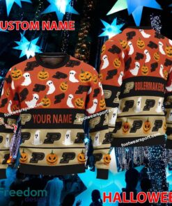 Purdue Boilermakers Personalized Logo Pattern Knitted Christmas 3D Sweater Gift For Adult