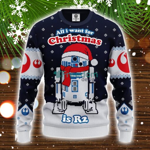 R2 Star Wars Xmas Ugly Christmas Sweater Amazing Gift Idea Christmas Gift Product Photo 1