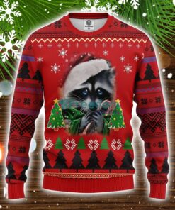 Raccoon Candy Ugly Christmas Sweater Amazing Gift Idea Christmas Gift