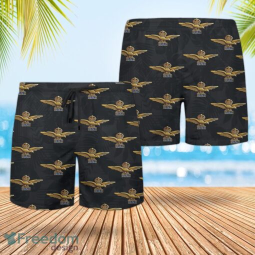 RAF Badge Hawaiian Shirt And Shorts Beach Gift Product Photo 2