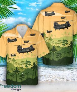 RAF Boeing Chinook HC.5 ZH897 7 Sqn Hawaiian Shirt Beach Holiday