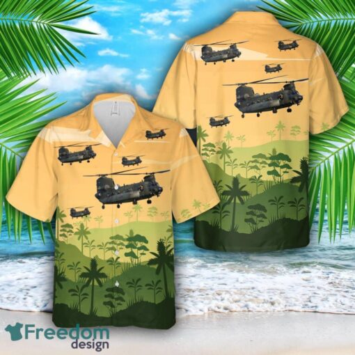 RAF Boeing Chinook HC.5 ZH897 7 Sqn Hawaiian Shirt Beach Holiday Product Photo 1