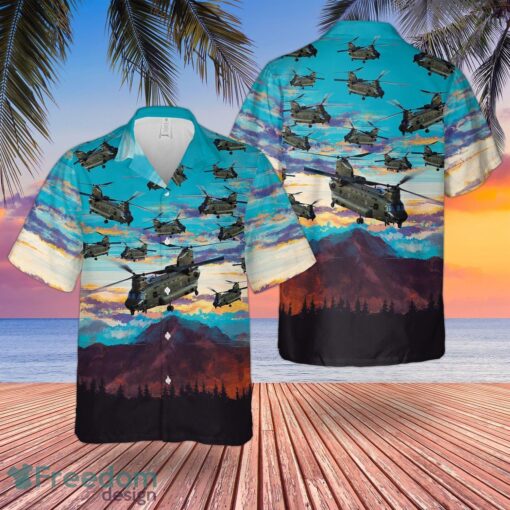 RAF Boeing Chinook HC.MK6 Hawaiian Shirt And Shorts Beach Gift Product Photo 1