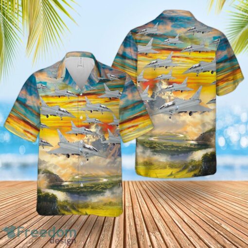 RAF Eurofighter Typhoon T3 Hawaiian Shirt And Shorts Beach Gift Product Photo 1