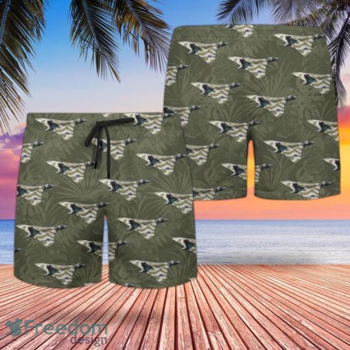 RAF Historical Avro Vulcan Hawaiian Shirt And Shorts Beach Gift Product Photo 2