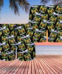 RAF Historical Hawker Hunter Hawaiian Shirt And Shorts Beach Gift Product Photo 2