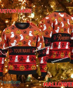 Rainier Beer Personalized Halloween Knitted Christmas Sweater Gift Holidays