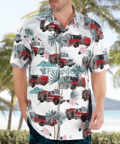 Reading, Massachusetts, Reading Fire Department Hawaiian Shirt Product Photo 3