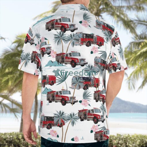 Reading, Massachusetts, Reading Fire Department Hawaiian Shirt Product Photo 4