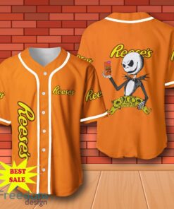 Reese’s Halloween Jack Skellington Nightmare Baseball Jersey for All Genders