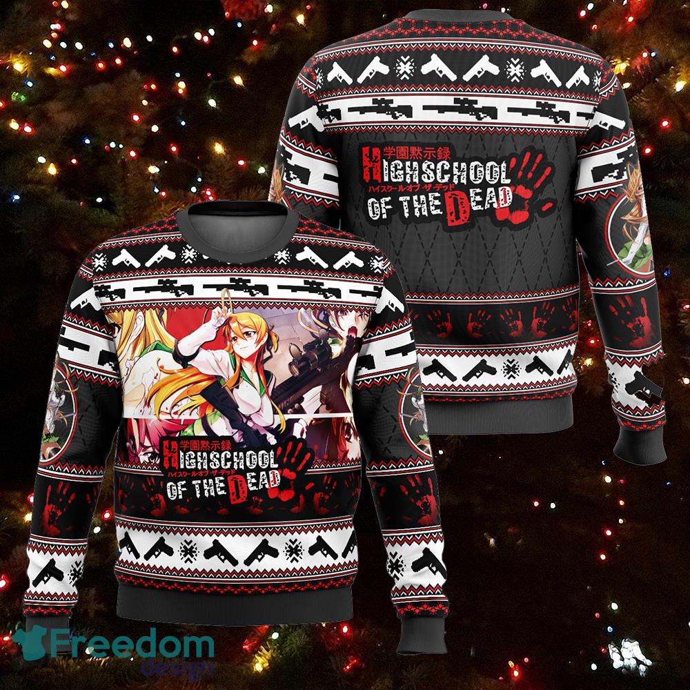 Rei Miyamoto Highschool Of The Dead Ugly Christmas Sweater Gift For Men And Women - Rei Miyamoto Highschool Of The Dead Ugly Christmas Sweater Gift For Men And Women