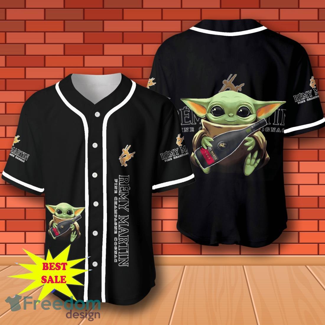 Remy Martin Baby Yoda Baseball Jersey for All Genders image Remy Martin Baby Yoda Baseball Jersey for All Genders Product Photo 1