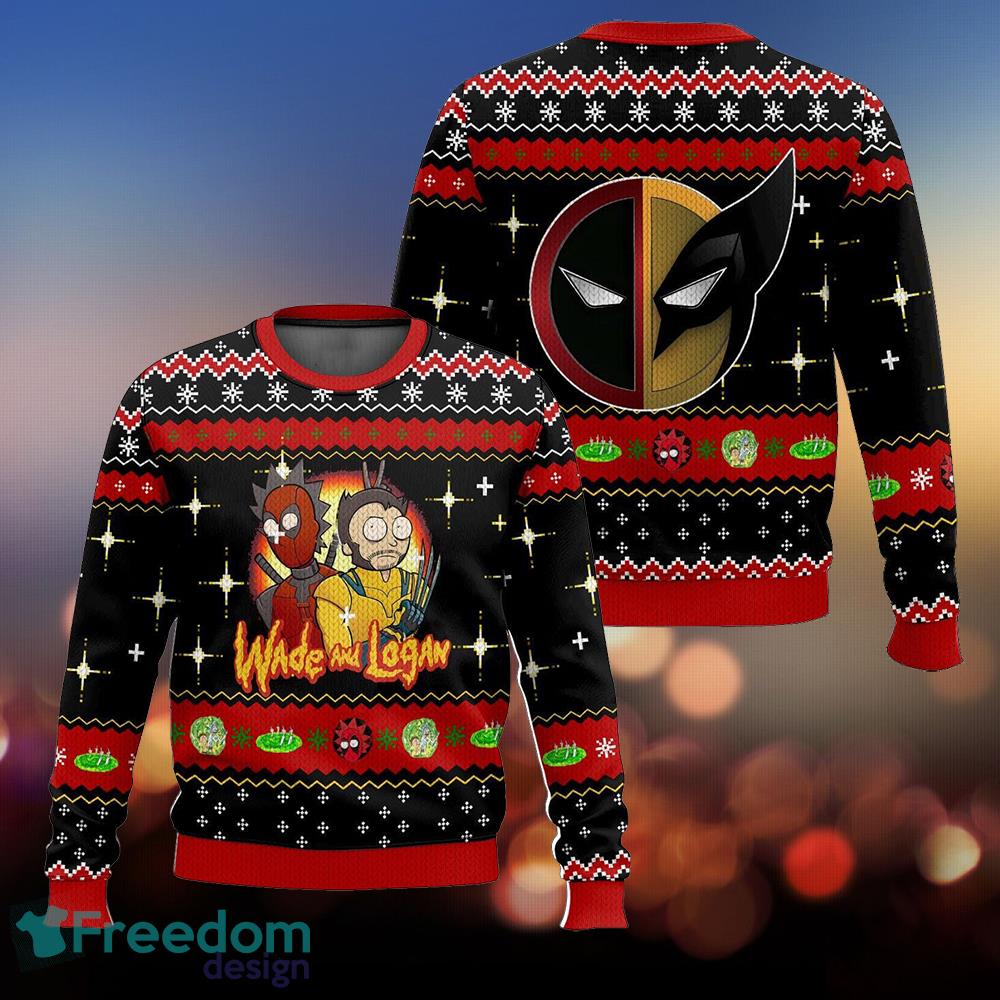 Rick and Morty in Deadpool Multiverse Ugly Sweater Ugly 3D Sweater Gift For Christmas - Rick and Morty in Deadpool Multiverse Ugly Sweater Ugly 3D Sweater Gift For Christmas