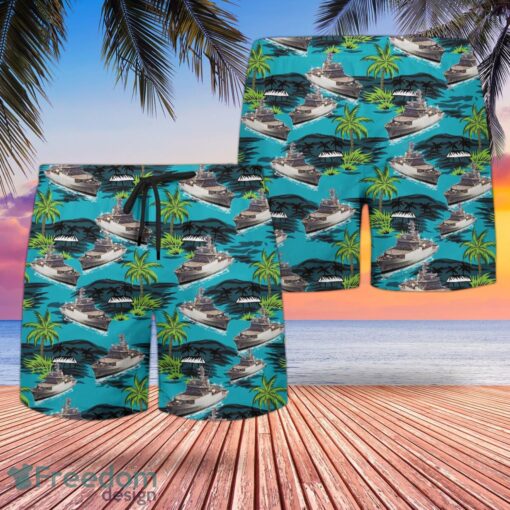 RN Echo-class Survey Vessels Hawaiian Shirt And Shorts Beach Gift Product Photo 2