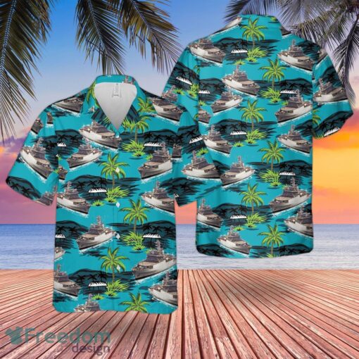 RN Echo-class Survey Vessels Hawaiian Shirt And Shorts Beach Gift Product Photo 1