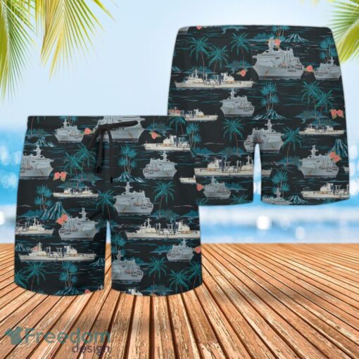 RN Historical RFA Fort George (A388) Hawaiian Shirt And Shorts Beach Gift Product Photo 2