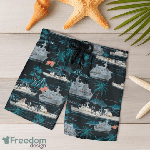 RN Historical RFA Fort George (A388) Hawaiian Shirt And Shorts Beach Gift Product Photo 3