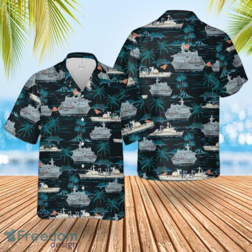 RN Historical RFA Fort George (A388) Hawaiian Shirt And Shorts Beach Gift Product Photo 1