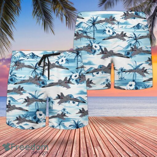 RN Phantom II F-4K Hawaiian Shirt And Shorts Beach Gift Product Photo 2