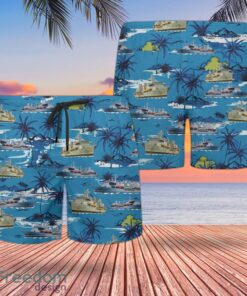 RN RFA Fort Victoria (A387) Replenishment Oiler Hawaiian Shirt And Shorts Beach Gift Product Photo 2