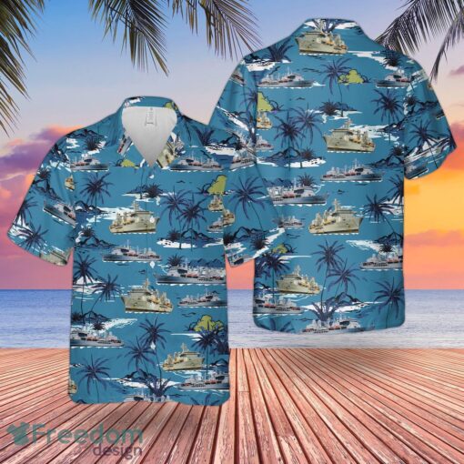 RN RFA Fort Victoria (A387) Replenishment Oiler Hawaiian Shirt And Shorts Beach Gift Product Photo 1