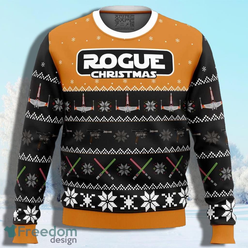 Rogue Christmas Star Wars Ugly Christmas Sweater Gift For Men And Women image Rogue Christmas Star Wars Ugly Christmas Sweater Gift For Men And Women Product Photo 1