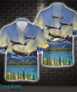 Royal Air Force Battle of Britain Memorial Flight Supermarine Spitfire Mk.VB AB910 Hawaiian Shirt Beach Holiday