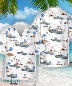 Royal Navy HMS Hermes (R12) Hawaiian Shirt 3D Printed Shirt