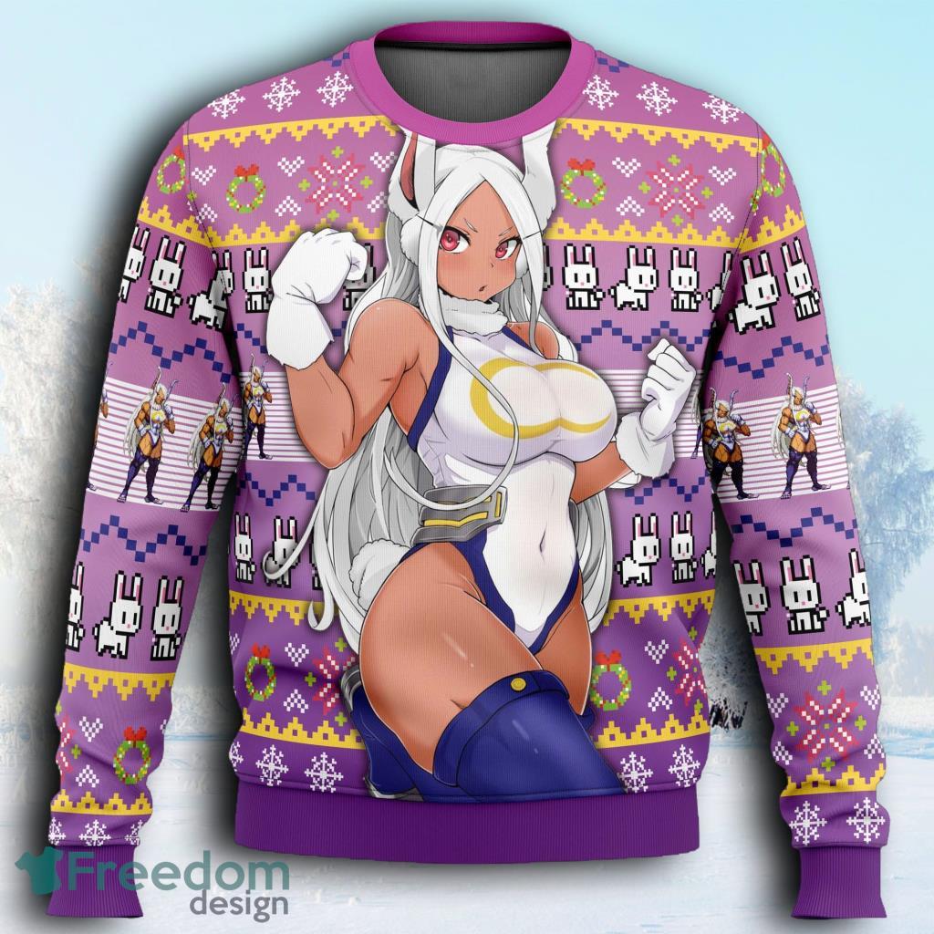 Rumi Usagiyama Mirko My Hero Academia Ugly Christmas Sweaters 3D Super Hot image Rumi Usagiyama Mirko My Hero Academia Ugly Christmas Sweaters 3D Super Hot Product Photo 1
