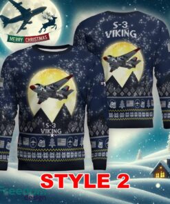 S-3 Viking S3 Aircraft Moonlight Multi Color Knitted Christmas Sweater Gift For Men And Women - S-3 Viking S3 Aircraft Moonlight Ugly Christmas Sweater_11