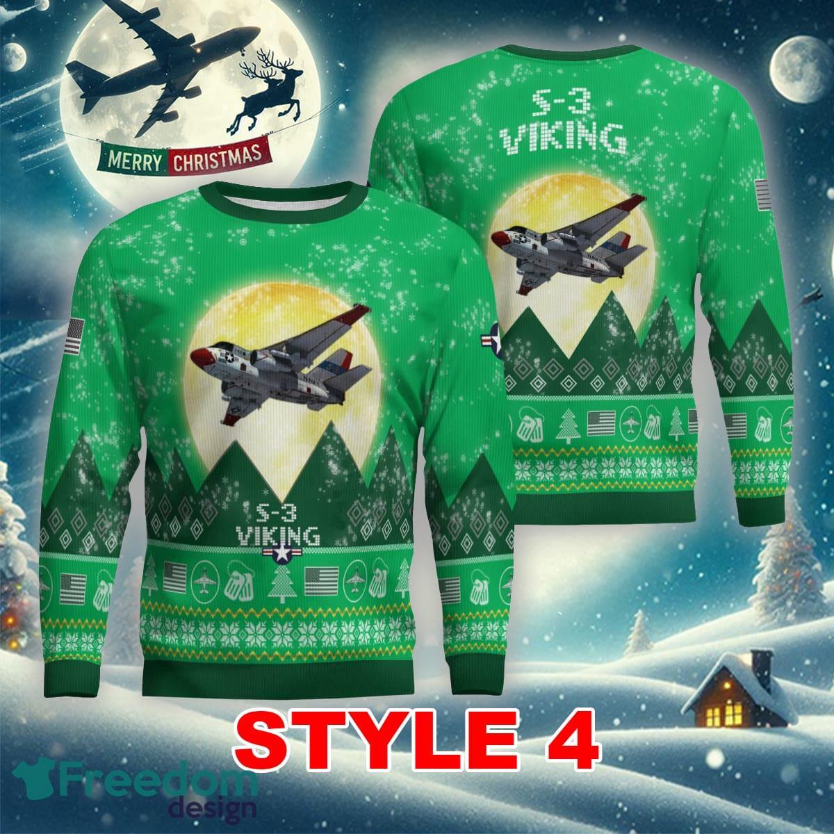 S 3 Viking S3 Aircraft Moonlight Multi Color Knitted Christmas Sweater Gift For Men And Women image S-3 Viking S3 Aircraft Moonlight Multi Color Knitted Christmas Sweater Gift For Men And Women - S-3 Viking S3 Aircraft Moonlight Ugly Christmas Sweater_26
