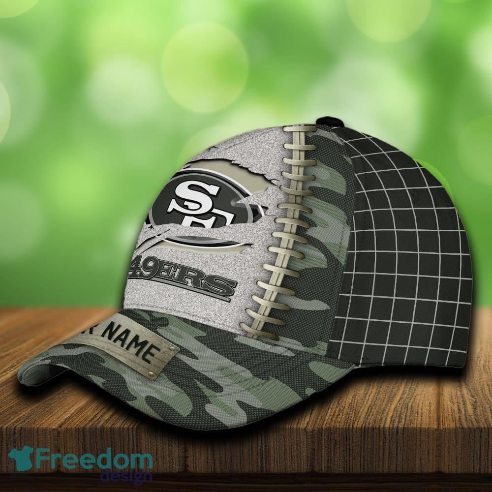 San Francisco 49ers 3D Hat And Cap Beach Design Camo Green For Fans Gift Custom Name image San Francisco 49ers 3D Hat And Cap Beach Design Camo Green For Fans Gift Custom Name - San Francisco 49ers 3D Hat And Cap Camo_3