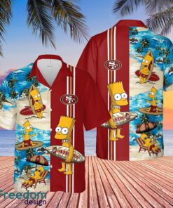 San Francisco 49ers Bart Simpson Hawaiian Shirt Funny For Men Women Fans